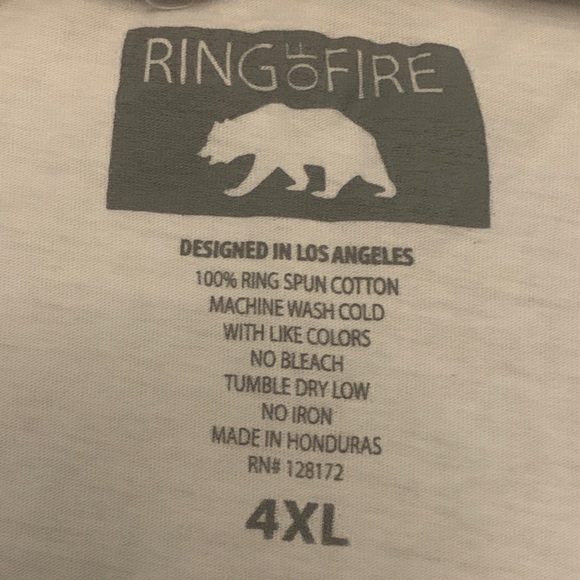 Ring Of Fire Japanese Graphic Print T-Shirt - Picture 4 of 5